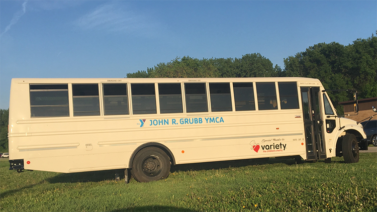 Grubb YMCA Variety bus